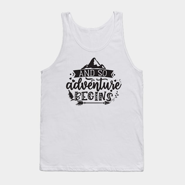 Cute Camping Adventure Tank Top by Animal Specials